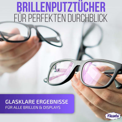 12x Brillenputztücher in Optikerqualität (20x20 cm)
