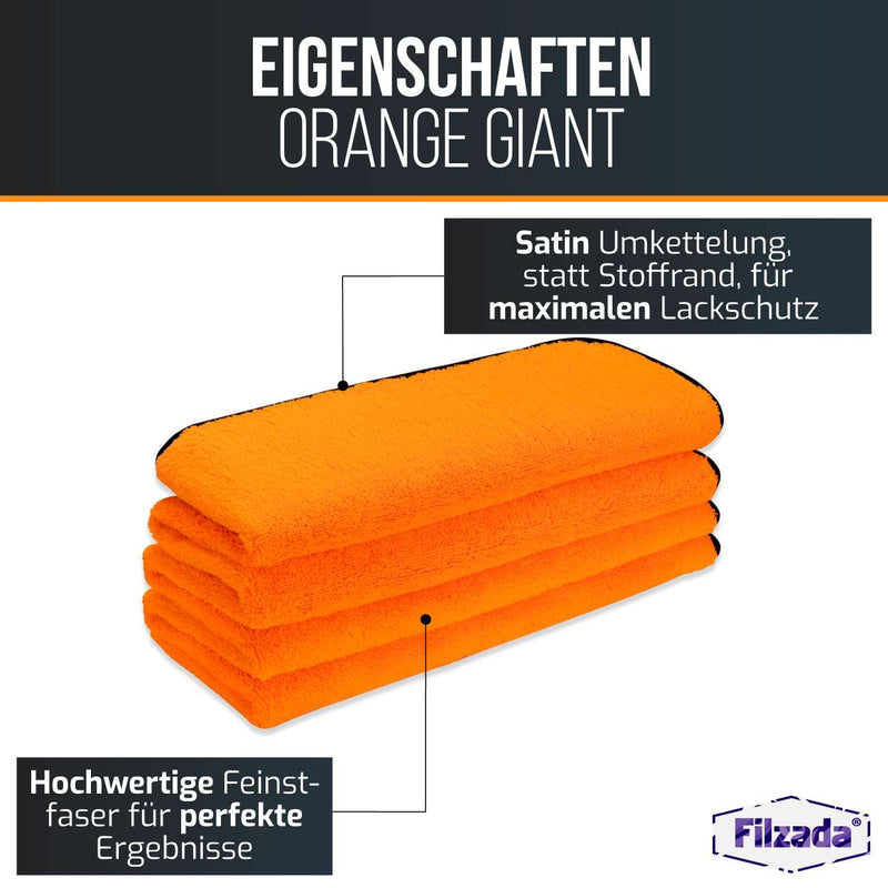 1x Mikrofasertuch Orange Giant - 720 GSM